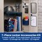 Lockermate By Bostitch 7-Piece Locker Organizer Kit, Locker Shelf, Mirror, Whiteboard, Storage Cup & Dry Erase Marker, Blue 5086-NVY - alternate 5