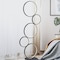Jonathan Y Pluto Stacked Circles 45" 5-Light Contemporary Modern Iron/Aluminum Integrated LED Floor Lamp, Black JYL7103A - alternate 8