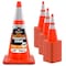 Xpose Safety 28 Inch Orange Traffic Cones with 6in and 4in Collars, DOT Approved, 48PK AOTC28-64-48-X - alternate 1