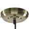 Sunlite 10in. Antique Oil Rubbed Bronze Dish Shade 6' Cord 60W Max Bulb Not Included Pendant Fixture 07009-SU - alternate 2