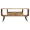 Homeroots 43in Brown Solid Wood Enclosed and Open Storage TV Stand 727854 - alternate 1