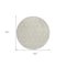 Homeroots 8' Beige And Ivory Round Geometric Washable Indoor Outdoor Area Rug 595705 - alternate 6