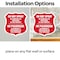 Signmission Bilingual No Spray Shield Sign Do Not Sp, 4 inch X 4 inch, Vinyl Decal, 5PK SHI-D-5PACK-4-366 - alternate 4