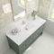 James Martin Vanities 60 in. Single Vanity, Smokey Celadon, w/Single Hole 3 CM White Zeus Quartz Top & Backsplash 330-V60S-SC-1WZ - alternate 4