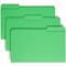 Zoro Select Top Tab Folders, 1/3 Tab, Legal, Green, PK100 17143 - alternate 1