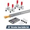 Powertec 50" Circular Saw Guide w/ Straight Edge, Quick Release Vertical Toggle Clamps & Mounting Plate 72053 - alternate 1