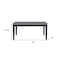 Homeroots 66" Dark Gray Faux Marble and Wood Dining Table 564897 - alternate 7