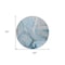 Homeroots 8' Round Blue and Ivory Round Abstract Washable Non Skid Indoor Outdoor Area Rug 559681 - alternate 7