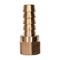 Auveco Brass Hose Barb 3/8in To Female Pipe 1/4in Adapter, 5PK 440 - alternate 1