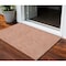 Homeroots 3' X 5' Copper And Ivory Geometric Washable Indoor Outdoor Area Rug 602353 - alternate 1
