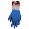 Diamondback GV-SHOWA/L Gripper Work Gloves, Men & Women, 10 in L, Knit Liner Cuff, Rubber Latex Coating, Grey & Blue GV-SHOW/AL - alternate 2