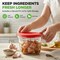 Nutrichef 4 Cups Glass Measuring Cup with Lid (34 oz) NCGLMESLID100 - alternate 3