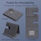 Alpha Digital 3-1 Wireless Charger- 18W, SmartPhone, Earbuds, SmartWatch - Gray 17AIR - alternate 3