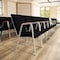 Flash Furniture Black Fabric Stackable Church Chair with Arms XU-DG-60156-BK-GG - alternate 2