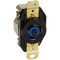 Hubbell Wiring Twist-Lock 20A 250V AC 2-Pole 3-Wire L6-20R Screw Terminal Black HBL2320 - alternate 1