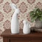 Homeroots Set of Two White Polyresin Rabbit Figurines, 2PK 633959 - alternate 4