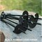 King Canopy 8-Piece Ground Anchor Kit, 15in Steel Powder Coated, Auger Style w/80 feet of Rope, Black A8200 - alternate 3