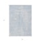 Homeroots 9' X 12' Denim Blue Ivory And Gray Geometric Washable Indoor Outdoor Area Rug 577743 - alternate 6