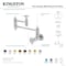 Kingston Brass Wall Mount Pot Filler Faucet, Brushed Brass KS3107CG - alternate 4