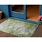 Homeroots 3' X 5' Olive Green And Gray Abstract Washable Indoor Outdoor Area Rug 582170 - alternate 1