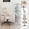Leisuremod Infini High Back PU Leather Swivel Desk Chair, Padded Armrests, Iron Base IO47TNL - alternate 5