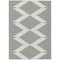 Homeroots 3' X 5' Ivory And Black Geometric Washable Indoor Outdoor Area Rug 598580 - alternate 6