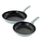 Oster Lynhurst 2 Piece Aluminum Nonstick Frying Pan Set in Blue 124909.02 - alternate 1