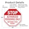 Signmission Stop Authorized Personnel Only Beyo, 10 Inch X 10 Inch, Aluminum Metal Signs OC-A-10-179 - alternate 3