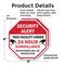 Signmission Security Alert This Facility Under, 6 inch X 6 inch, Plastic Sign, 2PK OC-P-2PACK-6-317 - alternate 4