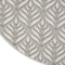 Homeroots 8' Gray Round Floral Indoor Outdoor Area Rug 527649 - alternate 5