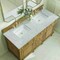 James Martin Vanities Lorelai 60'' D Vanity, Light Natural Oak w/ Jasmine Pearl Silestone Top w/FreePower Wireless Charger 424-V60D-LNO-FEJP - alternate 8