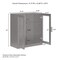 Crosley Essen Stackable Glass Door Kitchen Pantry Storage Cabinet CF3138-BK - alternate 5