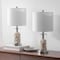 Jonathan Y Amner 20.5" Glass Modern Contemporary Fillable Glass LED Table Lamp, Chrome, 2PK JYL8508C-SET2 - alternate 6