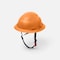Ironwear Type 2 Class C Vented Full Brim Safety Helmet w/ Chin Strap, Hi-Vis Orange 3969-HO - alternate 4