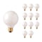 Bulbrite Incandescent G30 Medium Screw Base E26 White finish Light Bulb, 40 Watt, 12PK 861219 - alternate 1