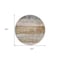 Homeroots 8' Beige Brown And Gray Round Abstract Washable Indoor Outdoor Area Rug 605975 - alternate 6