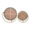 Homeroots Set Of Two Green and Gold Genuine Marble and Iron Round Frame Nested Coffee Tables, 2PK 716251 - alternate 4