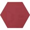 Ghent Hex LINK Powder-Coated Steel Whiteboard, Magnetic, 18'' x 21, Rose HEXS1821RS - alternate 1
