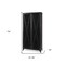 Homeroots 38in Black Glass and Metal Display Cabinet With Two Doors 611069 - alternate 3