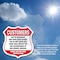 Signmission Restricted Area Shield Sign Customers Du, 6 inch X 6 inch, Plastic Sign, 2PK SHI-P-2PACK-6-458 - alternate 2