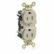 Leviton Straight Blade Receptacle, 5-15R, 15 A, 125V AC, Flush Mount, Self-Grounded M5262-I - alternate 1