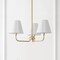 Jonathan Y Pauline 20.5" 3-Light Coastal Contemporary Adjustable Swooping Arm Candle-Style Metal LED Chandelier JYL9556A - alternate 3