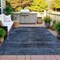 Homeroots 5' X 8' Charcoal And Gray Floral Washable Indoor Outdoor Area Rug 631018 - alternate 3