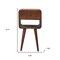 Homeroots 22" Brown Solid Wood One Drawer Nightstand 651476 - alternate 7