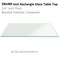 Fab Glass And Mirror Rectangle Glass Table Top, 36in X 60in, Clear, Tempered, Wall Mirror, Safety Backing, Clear Finis T-36x60REC19THBETE - alternate 1