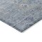 Homeroots 3' X 5' Sky Blue Purple And Gray Floral Washable Indoor Outdoor Area Rug 604096 - alternate 3