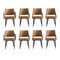 Manhattan Comfort 8-Piece Tremont Dining Chair in Saddle 8-DC104-SD - alternate 5