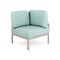 Homeroots 31" Sea Green Heavy Duty Plastic Outdoor Modular with Sea Green Cushion 565278 - alternate 4