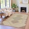 Homeroots 10' X 14' Brown Copper And Fern Green Geometric Washable Indoor Outdoor Area Rug 631902 - alternate 4