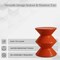 Leisuremod Aura Modern Side Table - Double Hourglass Design, ABS Plastic, Indoor/Outdoor Use AST15BR - alternate 4
